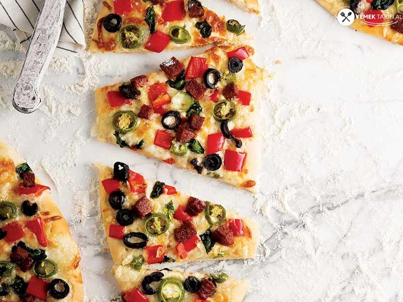 Ispanaklı ve Sucuklu Pizza Tarifi 1 – ispanakli ve sucuklu pizza tarifi 9uShsbXi