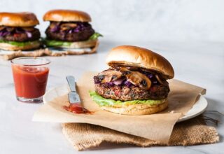 Mantarlı Vegan Burger Tarifi