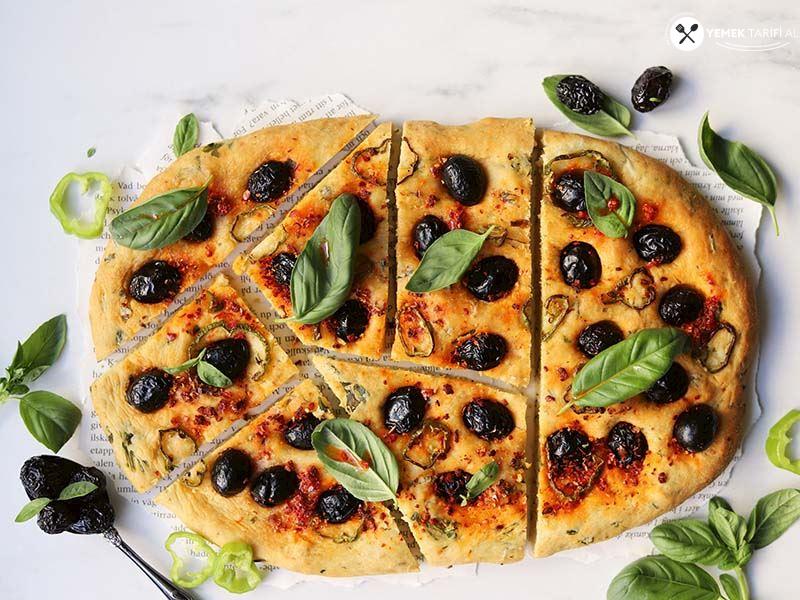 Otlu ve Zeytinli Mayasız Focaccia Tarifi 1 – otlu ve zeytinli mayasiz focaccia tarifi D273JXKE