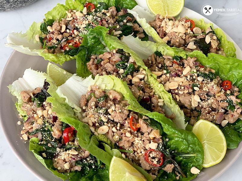 Thai Marul Sarma (Larb Gai) Tarifi 1 – thai marul sarma larb gai tarifi nFb4fPRw